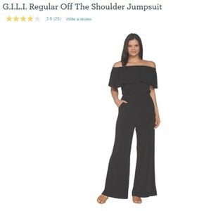 ISO - G.I.L.I. Off The Shoulder Jumpsuit - LARGE